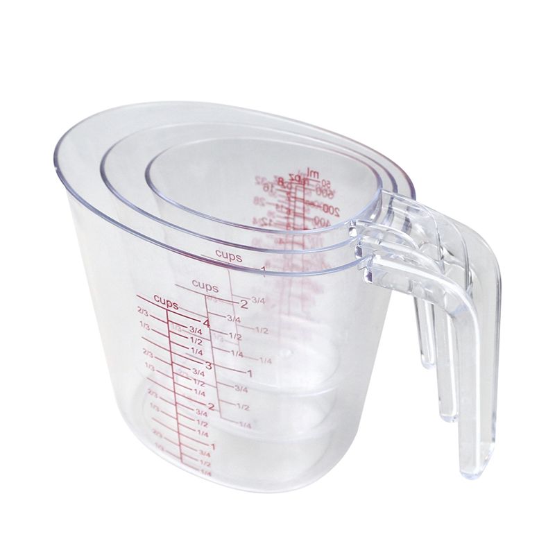 Baking (Kitchen Ingredient) - Clear Plastic Measuring Cup with Handle