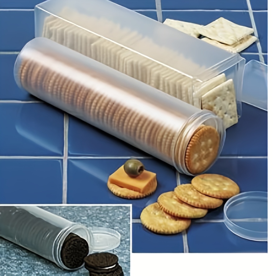 Kitchen Baking Tray Organizer - Clear Rectangular Sealed Food Storage Container