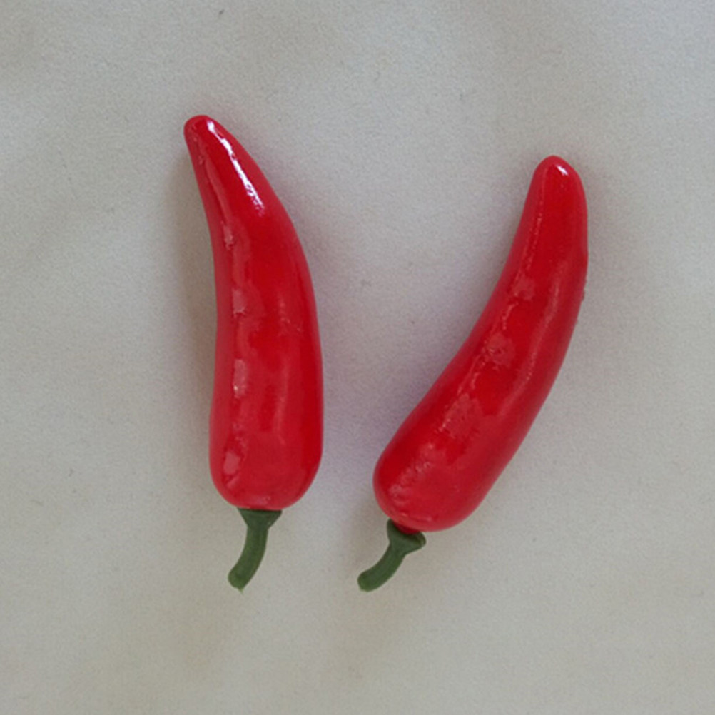 Kitchen Set Bakery - 50Pcs Mini Artificial Chili Decoration Lifelike
