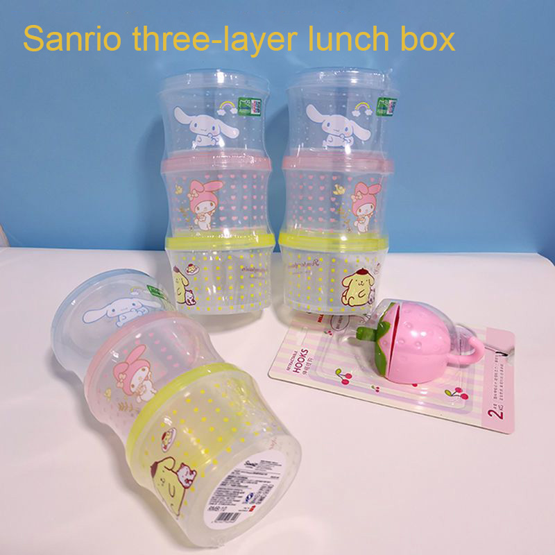 Kitchen Baking Tray Organizer - Kitty Bento Box Set 3 Pieces