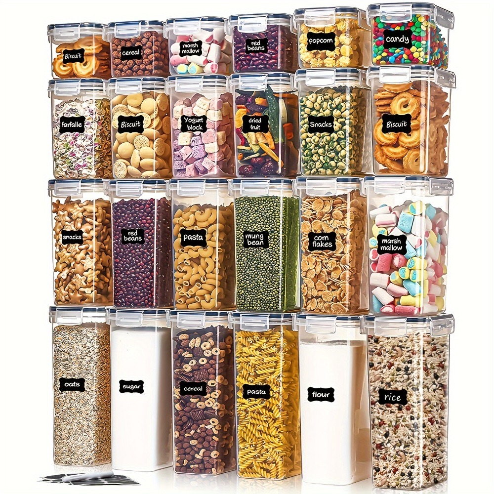 24Pcs Food Storage Containers  - Kitchen Baking Tray Organizer ulasan dan harga