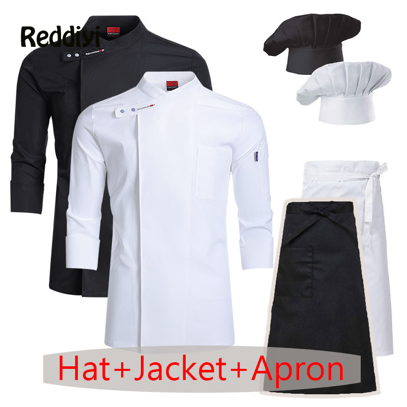 Chef Uniform 3-piece Set Whole - Kitchen Set Bakery ulasan dan harga