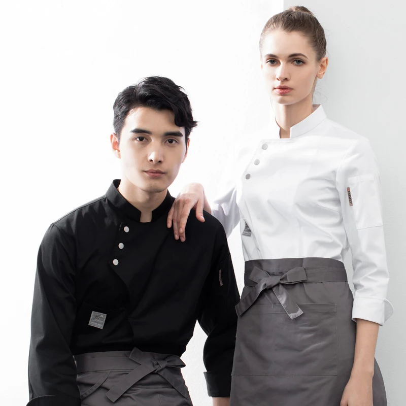 Long Sleeve Chef Jackets Resta - Kitchen Set Bakery ulasan dan harga