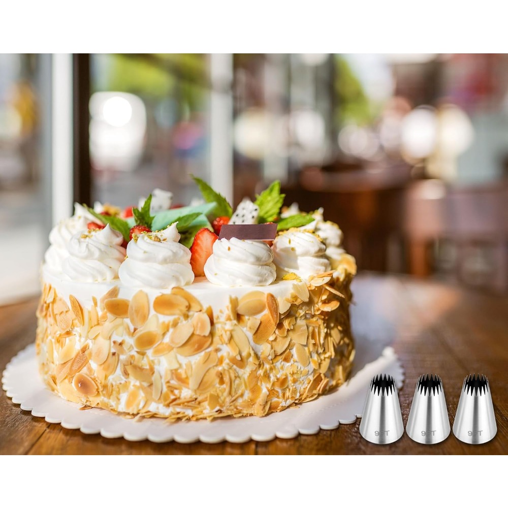 3Pcs Piping Bags and Tips Set, - Piping Bag Disposable ulasan dan harga