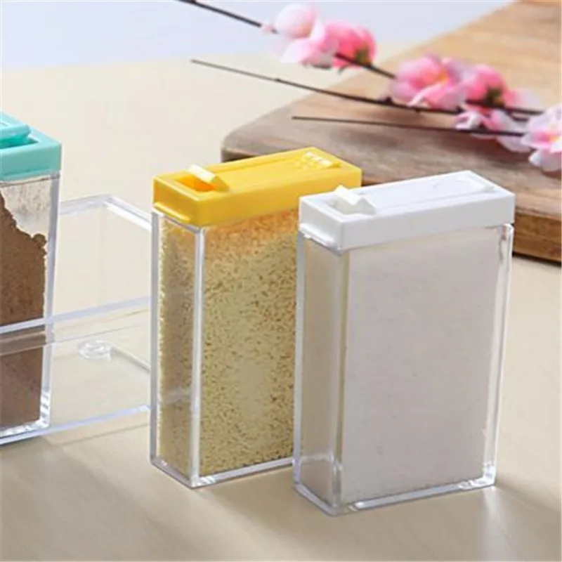 Transparent Seasoning Six Grid - Kitchen Baking Tray Organizer ulasan dan harga