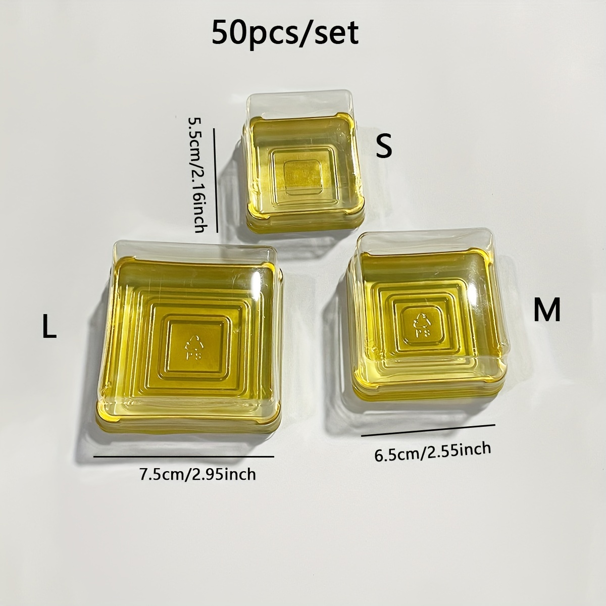 50pcs Clear Plastic Mini Cake  - Kitchen Set Bakery ulasan dan harga