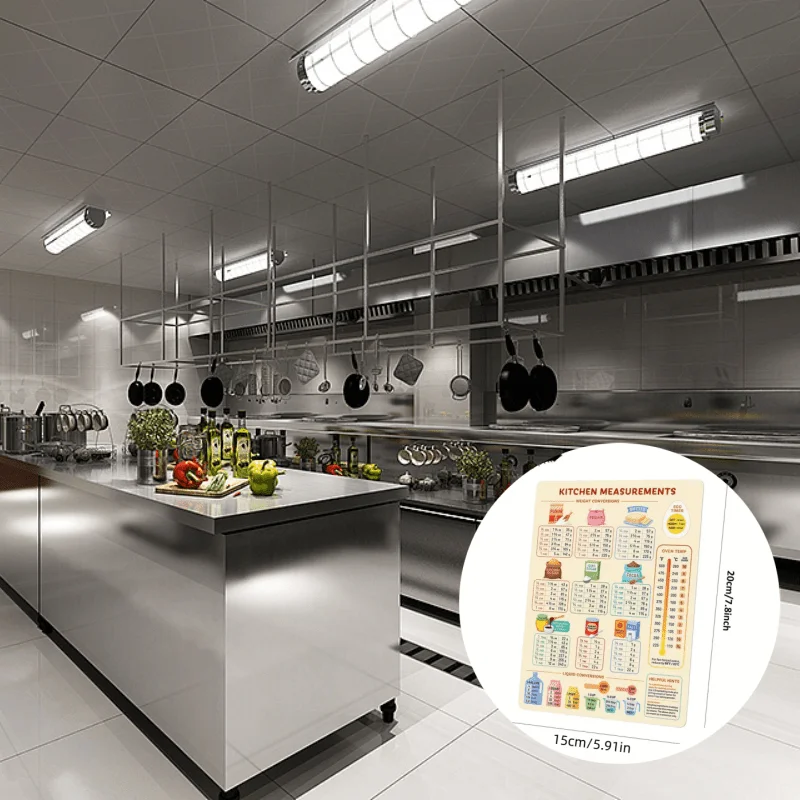 1PC Kitchen Conversion Chart,  - Kitchen Baking Conversion Chart ulasan dan harga