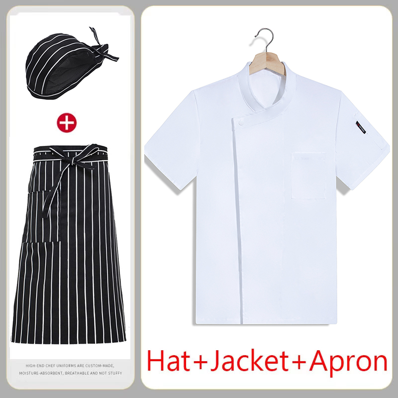 Summer Chef Uniform 3-Set Brea - Kitchen Set Bakery ulasan dan harga