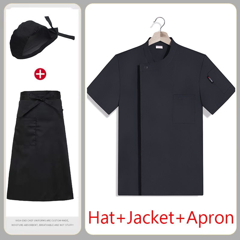 Summer Chef Uniform 3-Set Brea - Kitchen Set Bakery ulasan dan harga