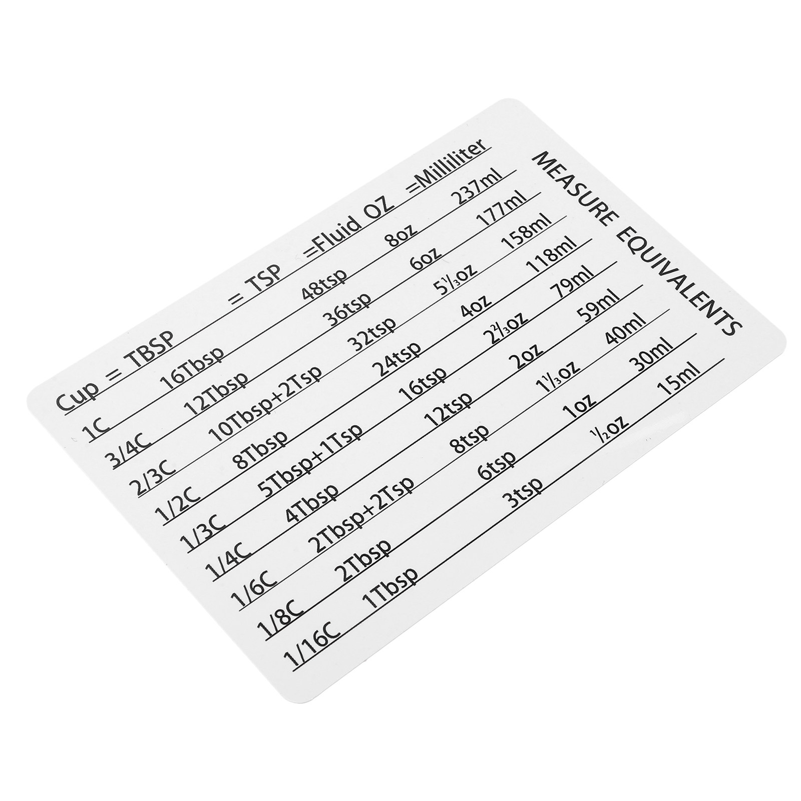 Compact Lightweight Kitchen Co - Kitchen Baking Conversion Chart ulasan dan harga