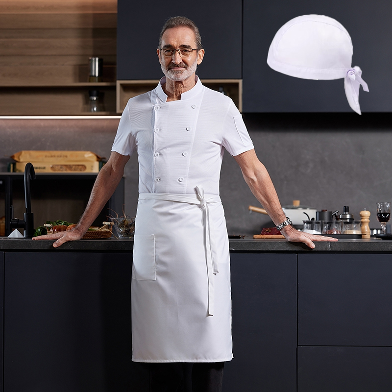 Chef Uniform 3-piece Set Whole - Kitchen Set Bakery ulasan dan harga