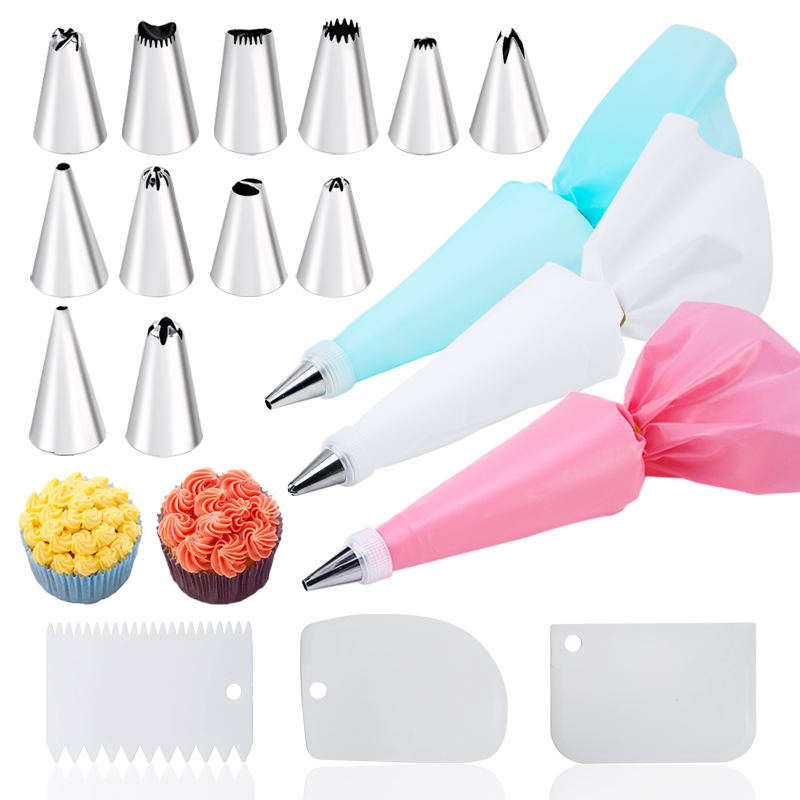 6/14/26/29 pcs set Cream Nozzl - Kitchen Set Bakery ulasan dan harga