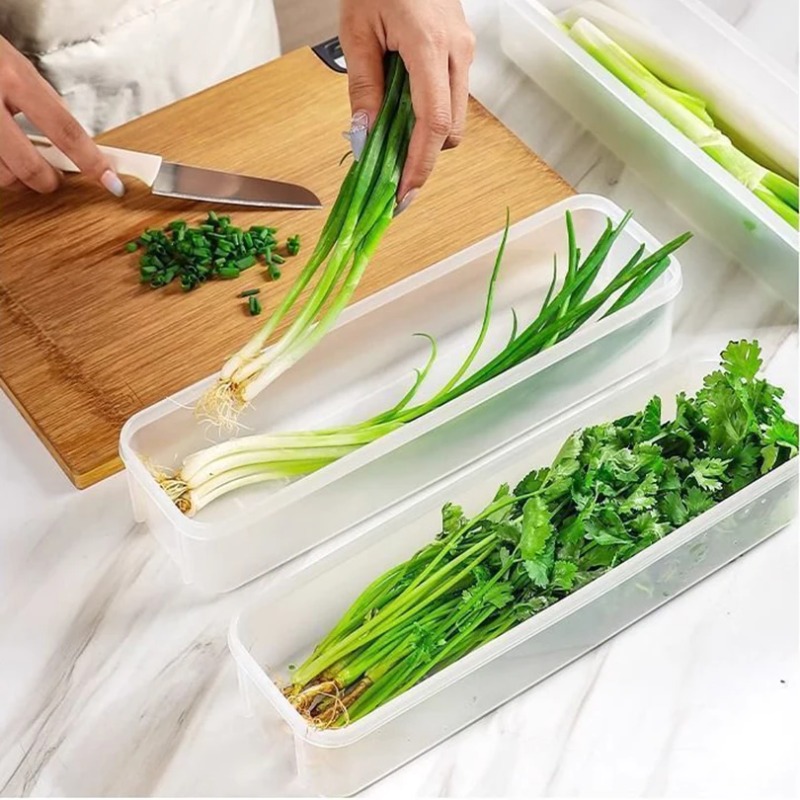 1/2/4Pcs Green Onion Fresh-kee - Kitchen Baking Tray Organizer ulasan dan harga