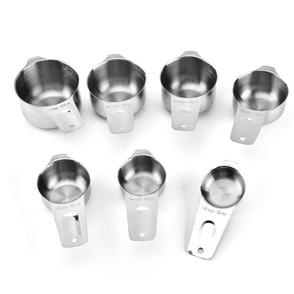 7Pcs Stainless Steel Measuring - Baking (Kitchen Ingredient) ulasan dan harga