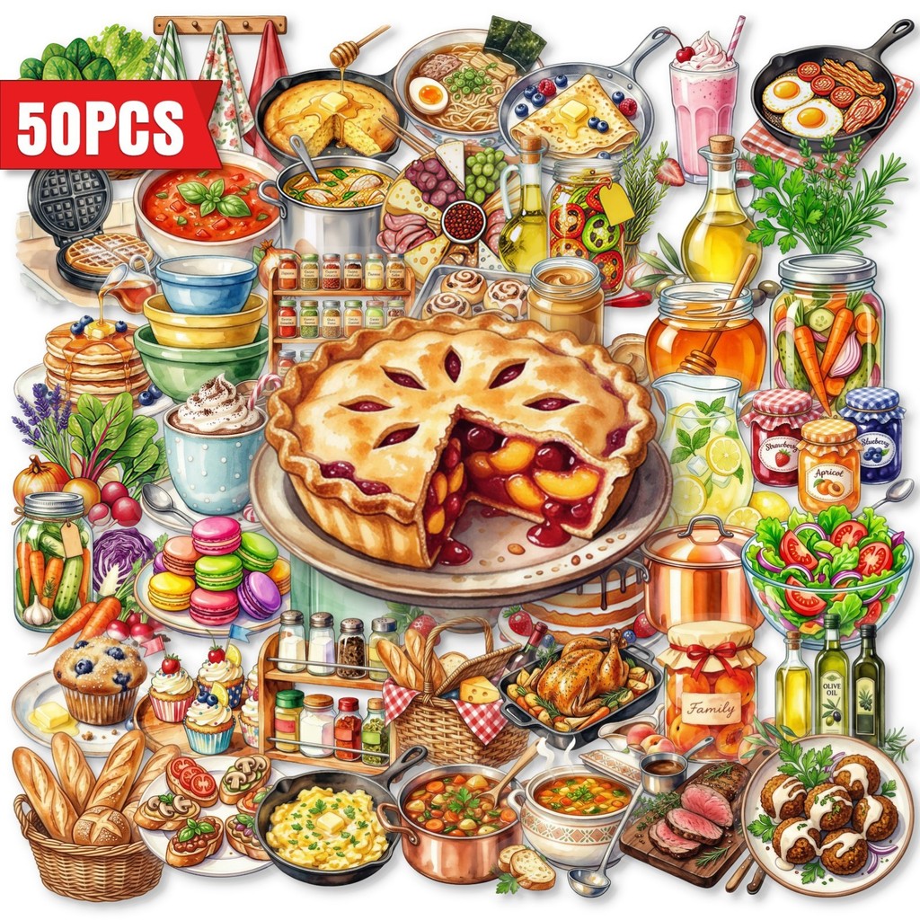 50Pcs Clear PET Kitchen Food S - Baking (Kitchen Ingredient) ulasan dan harga