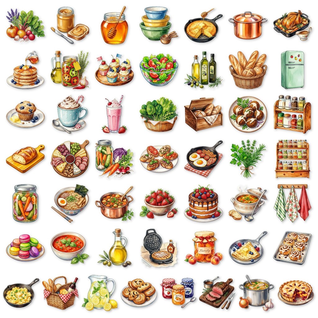 50Pcs Clear PET Kitchen Food S - Baking (Kitchen Ingredient) ulasan dan harga
