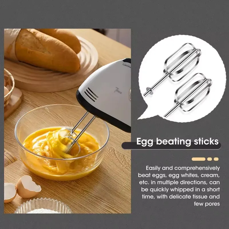 220V Handheld Electric Egg Bea - Kitchen Baking Blender ulasan dan harga