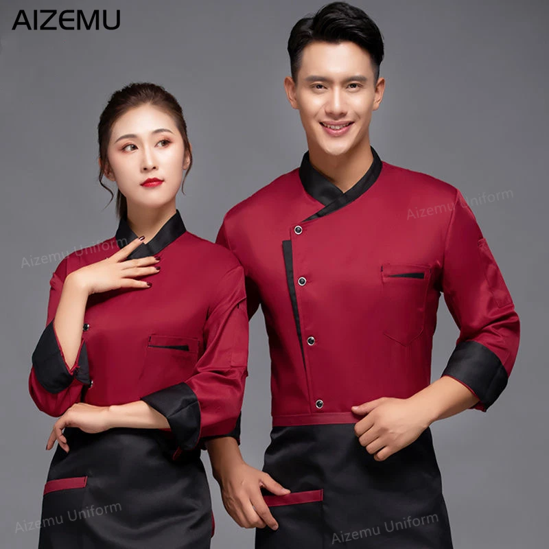 Man Restaurant Chef Jacket Lon - Kitchen Set Bakery ulasan dan harga