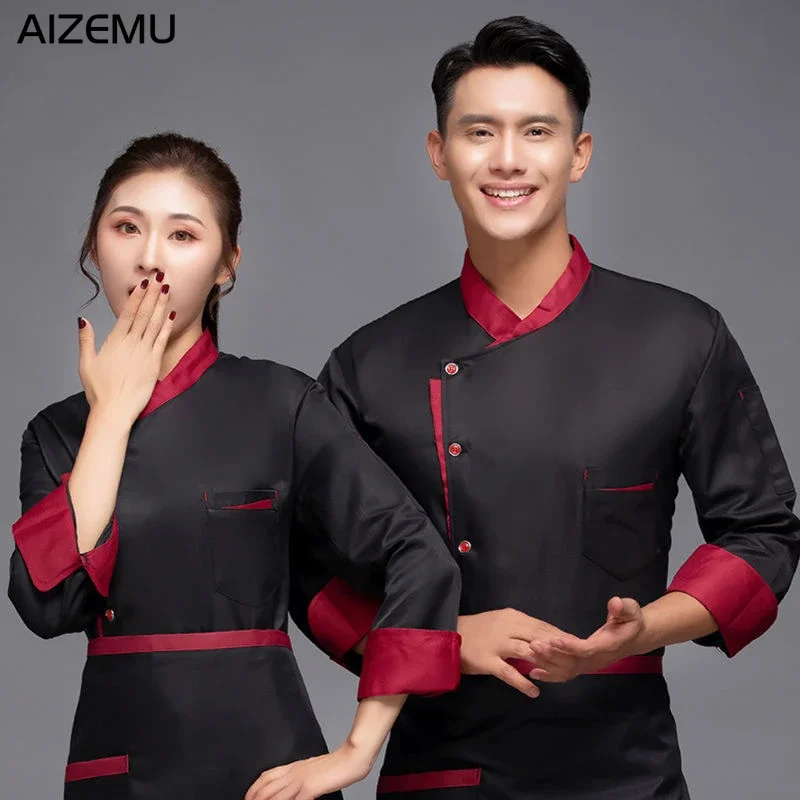 Man Restaurant Chef Jacket Lon - Kitchen Set Bakery ulasan dan harga