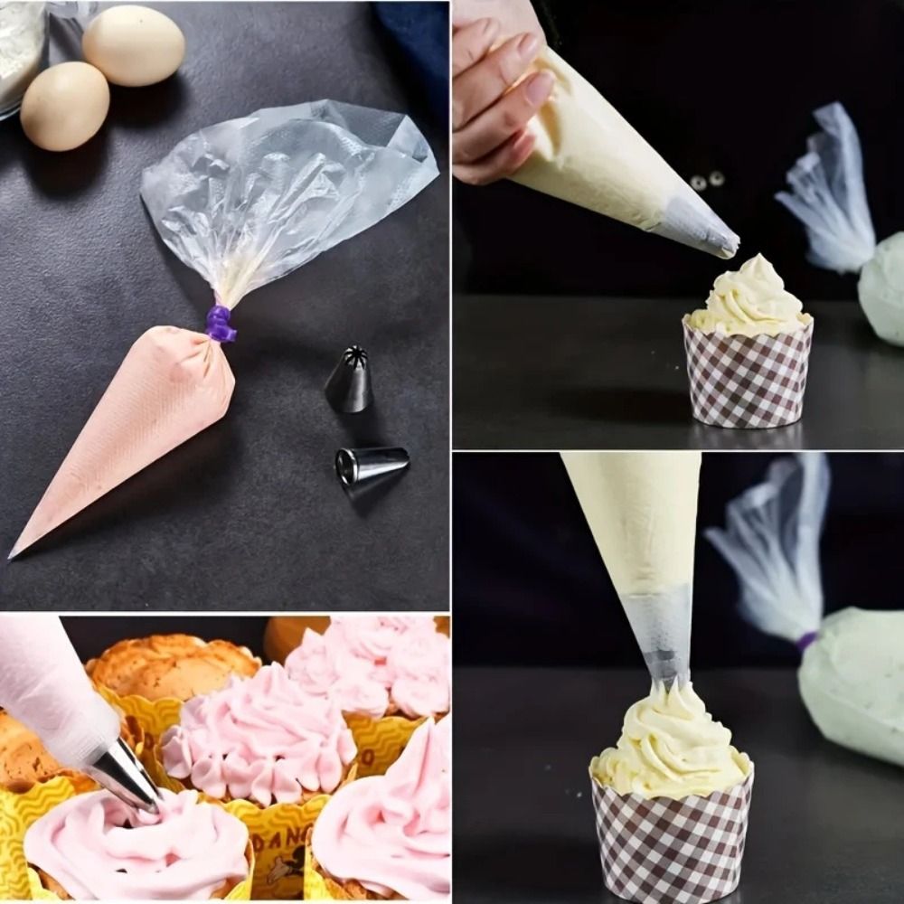100Pcs Extra Strong Disposable - Piping Bag Disposable ulasan dan harga