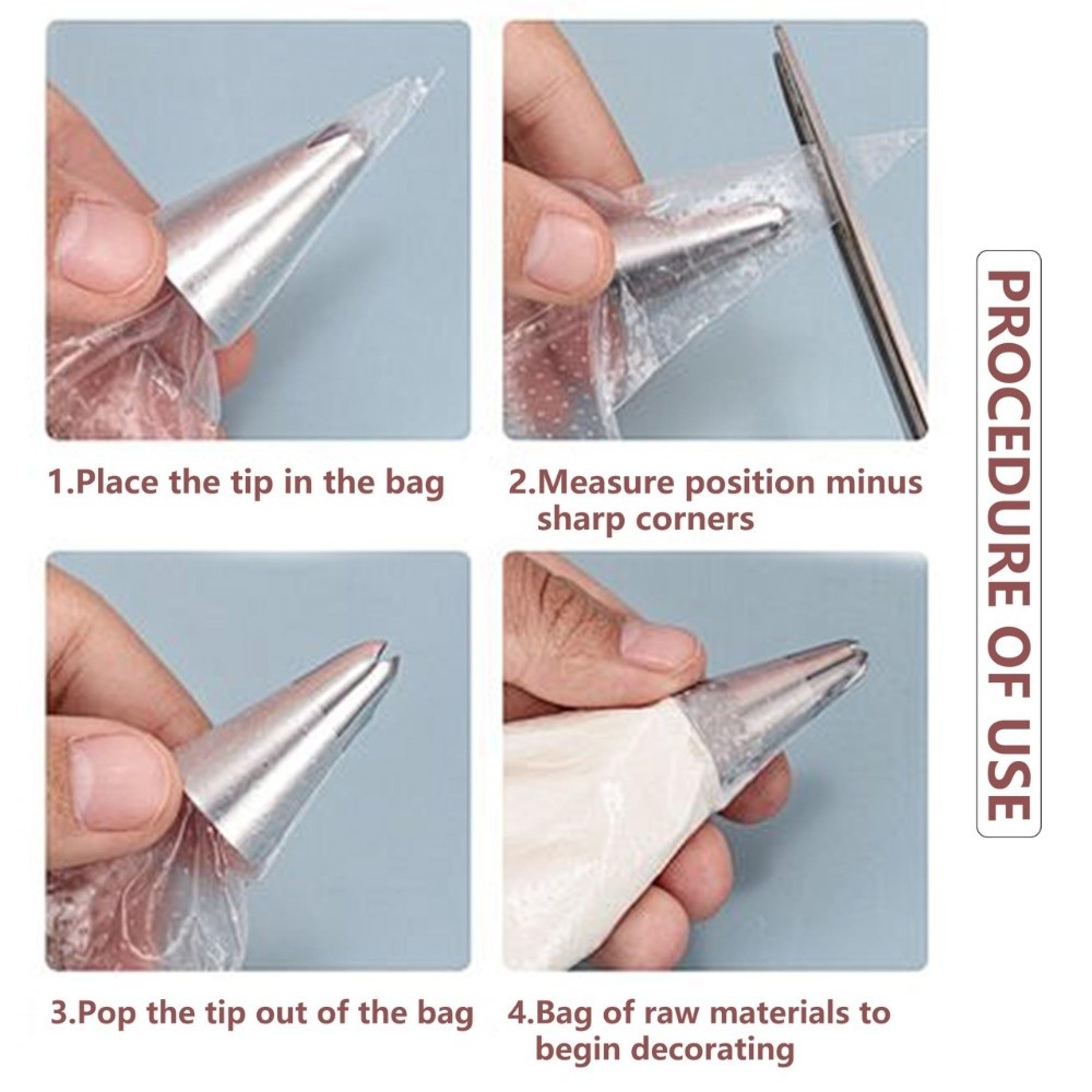 100Pcs Extra Strong Disposable - Piping Bag Disposable ulasan dan harga