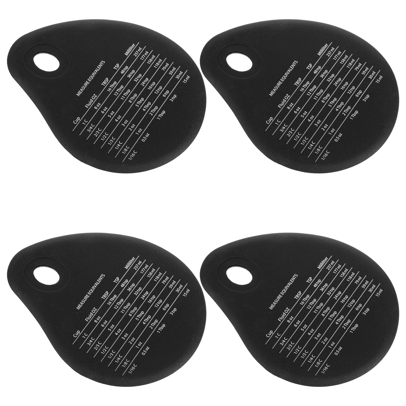 4Pcs Silicone Dough Scraper Se - Kitchen Baking Conversion Chart ulasan dan harga