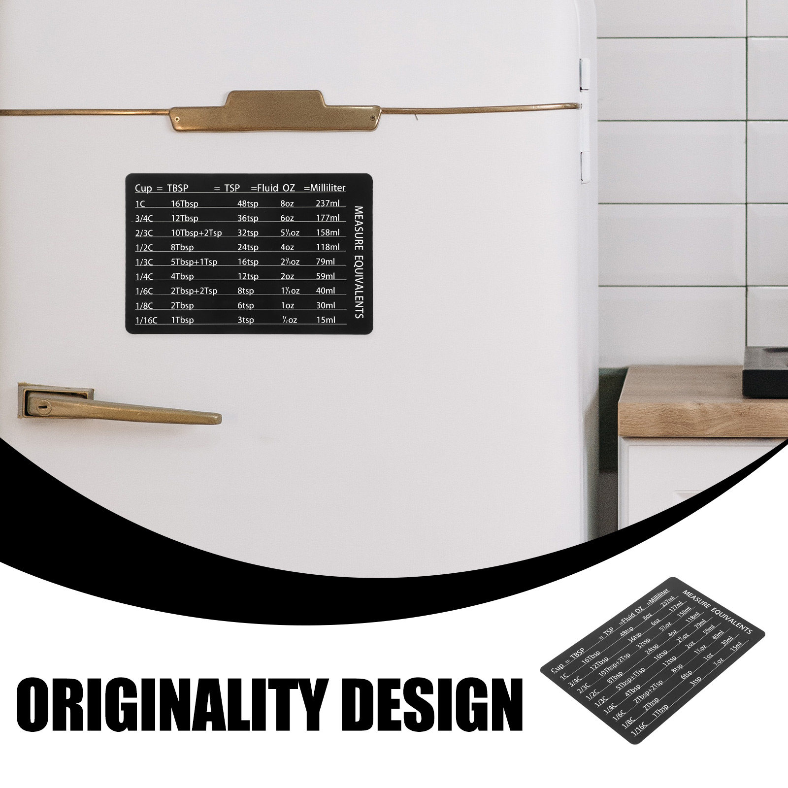 Magnetic Kitchen Conversion Ch - Kitchen Baking Conversion Chart ulasan dan harga