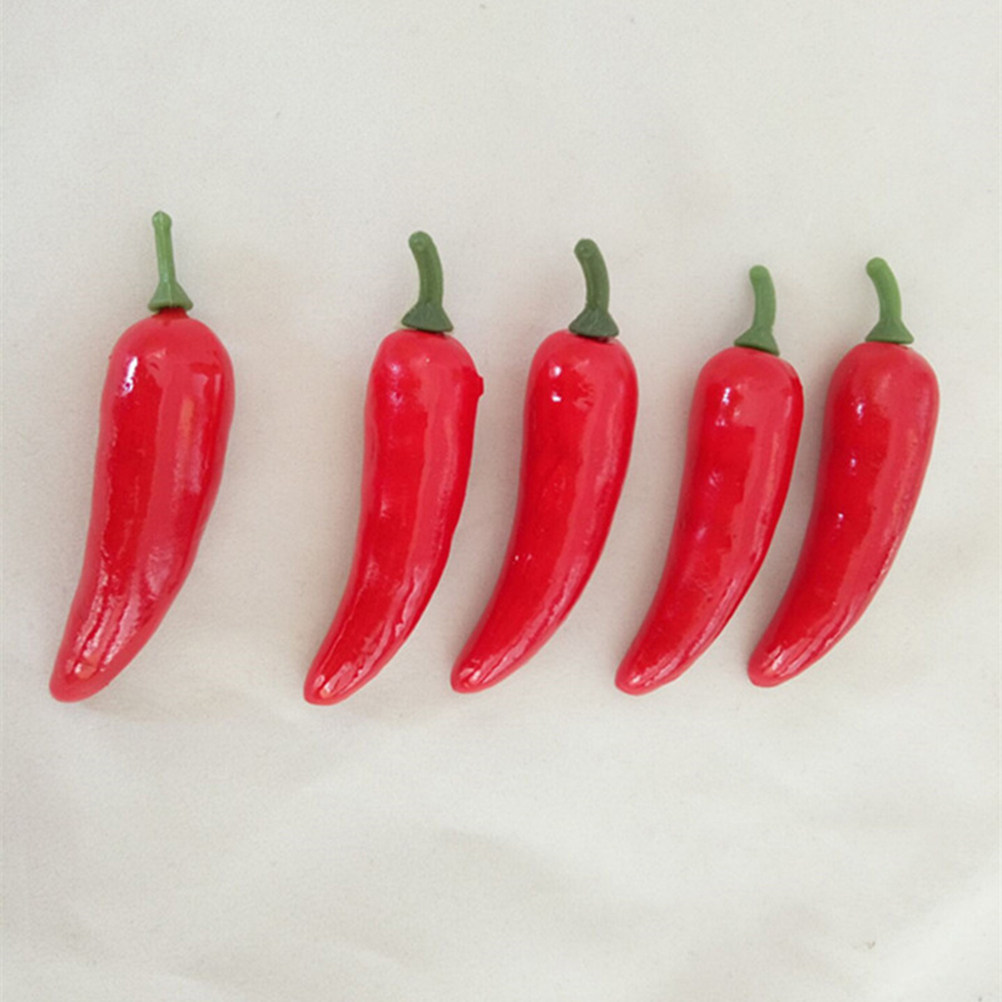 50Pcs Mini Artificial Chili De - Kitchen Set Bakery ulasan dan harga