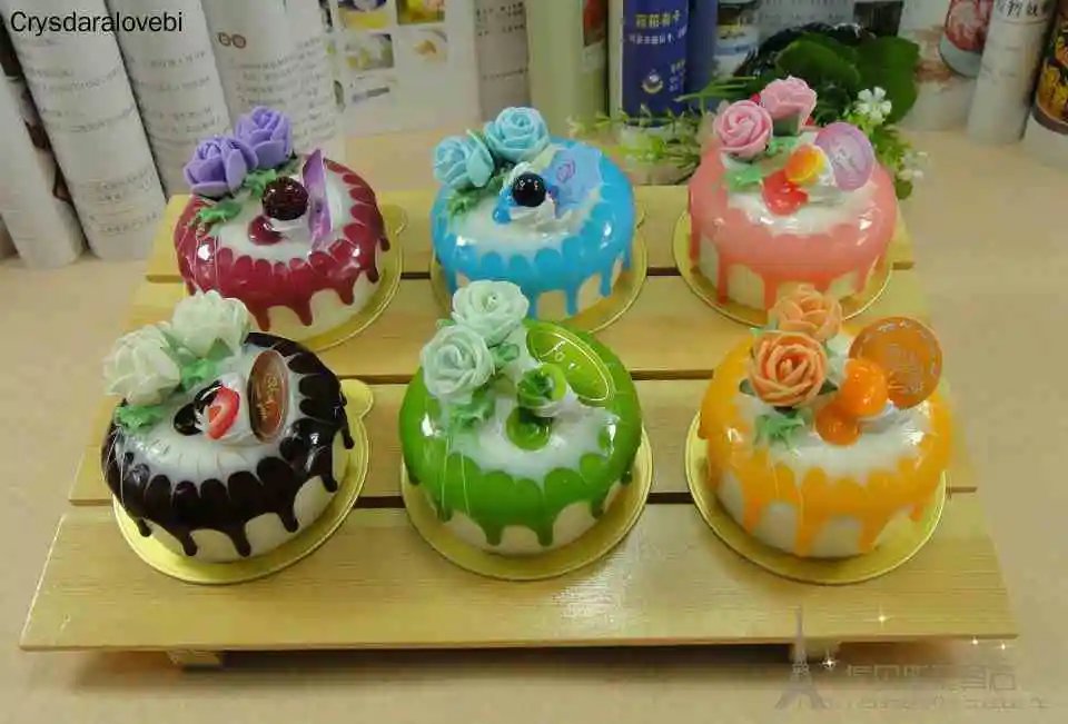 6pcs/set Simulation Rose Cake  - Kitchen Set Bakery ulasan dan harga