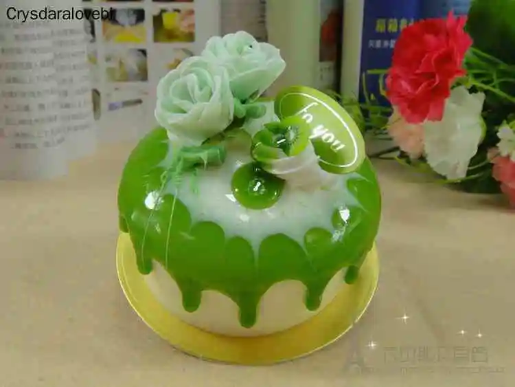 6pcs/set Simulation Rose Cake  - Kitchen Set Bakery ulasan dan harga